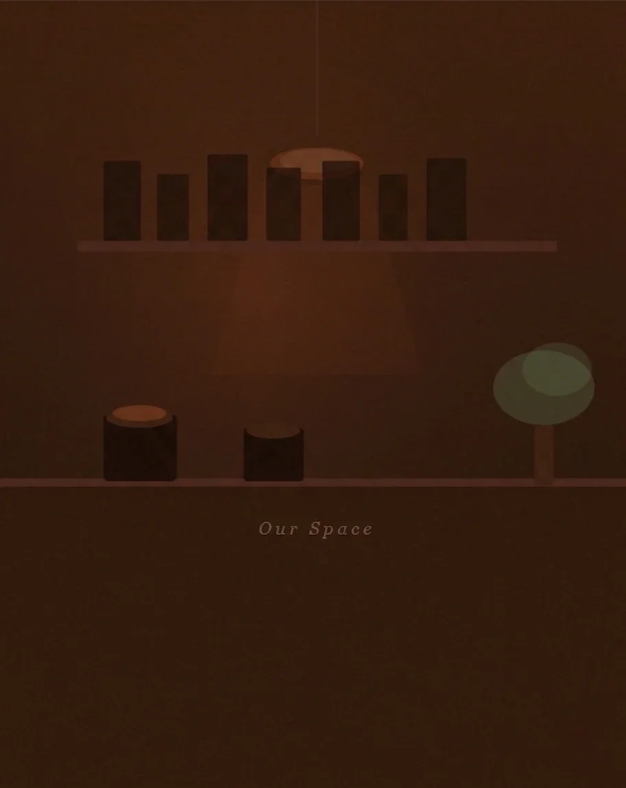 dark orange background