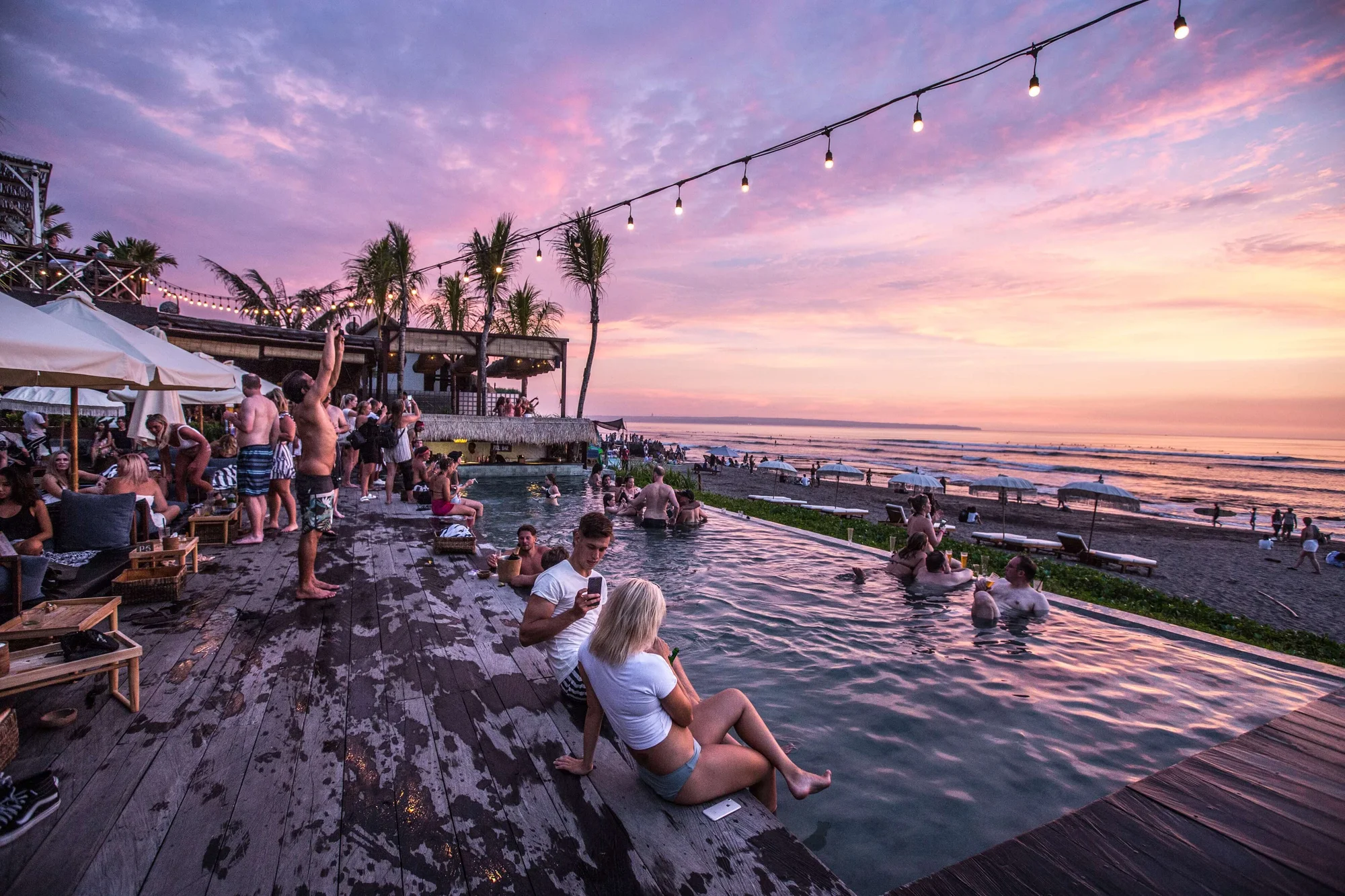 Outdoor terrace of Ibiza Coffeeshop social club